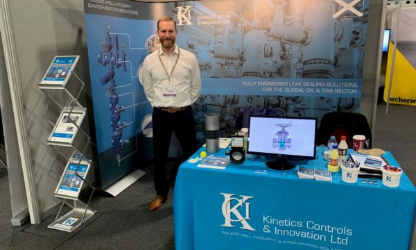 Kevin Watt at the Kinetics Controls Innovation I Co TA Conference Exhibition Stand