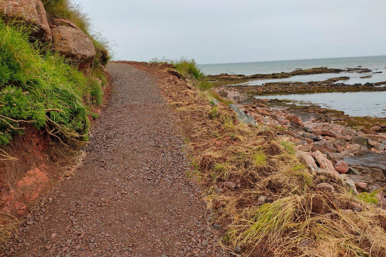 Coastal footpath
