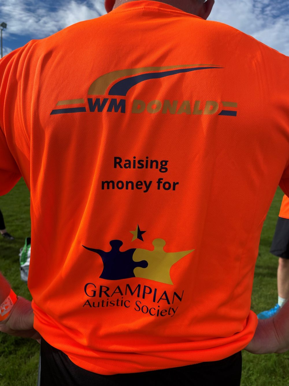 Banchory Beast race back of t shirt